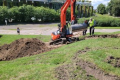 Excavation of mound near Bialystok Opera, 2023